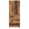 vidaXL Highboard mit Schubladen 2 pcs Altholz Holzwerkstoff