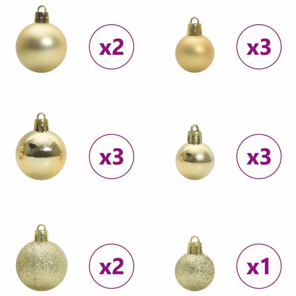 vidaXL K&uuml;nstlicher vorbeleuchteter Weihnachtsbaum Rosa 150 cm PVC