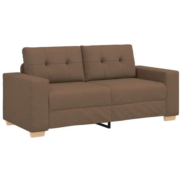 vidaXL Loveseat-Sofa Braun 180x77x82 cm Stoff