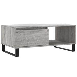 vidaXL Couchtisch Grau Sonoma 90x50x36,5 cm Holzwerkstoff