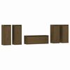 vidaXL TV-Schr&auml;nke 5 Stk. Honigbraun Massivholz Kiefer