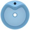 vidaXL Luxus-Waschbecken mit &Uuml;berlauf Matt Hellblau 36x13 cm Keramik