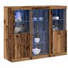 vidaXL LED-Sideboard Altholz 123 x 37 x 100 cm Holzwerkstoff