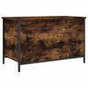 vidaXL Sitzbank mit Stauraum R&auml;uchereiche 80x42,5x50 cm Holzwerkstoff
