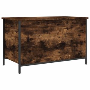 vidaXL Sitzbank mit Stauraum R&auml;uchereiche 80x42,5x50 cm Holzwerkstoff