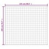 vidaXL Gewichtsdecke Hellcreme 200x225 cm 13 kg Stoff