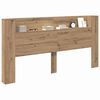 vidaXL Kopfteil Artisan-Eiche 200 x 15 x 103,5 cm Holzwerkstoff