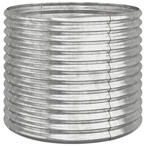 vidaXL Pflanzk&uuml;bel Verzinkter Stahl 80x80x68 cm Silber