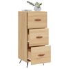 vidaXL Sideboard Sonoma-Eiche 34,5x34x90 cm Holzwerkstoff