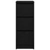 vidaXL Sideboard Schwarz Eichen-Optik 29,5x34x76 cm Holzwerkstoff
