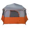 vidaXL Sofort Zelt ALTA Grau und Orange 458 x 458 x 230 cm Stahl