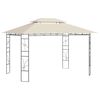 vidaXL Pavillon 4x3x2,7 m Creme 160 g/m&sup2;