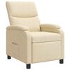 vidaXL Liegesessel Creme Stoff
