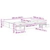vidaXL Aufbewahrungsbettgestell Weiß 150 x 200 cm Holzwerkstoff