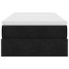vidaXL Ottoman-Bett mit Matratze Schwarz 90x190 cm Samt