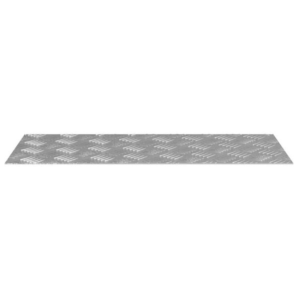 vidaXL Treppe Tritt Rechtwinklig 2 pcs Silber 70 x 30 cm Aluminium