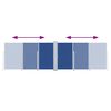 vidaXL Ausziehbare Seitenmarkise Blau 160 x 600 cm