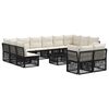vidaXL Gartensofa-set 13 stk. Schwarz Poly-Rattan