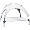 vidaXL Hundebett Silber Grau 90 x 81 x 80,5 cm Stahl