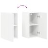 vidaXL TV-Wandschrank 2 pcs Wei&szlig; 30 x 31 x 60 cm Holzwerkstoff