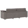 vidaXL Sofa 3 pcs Taupe 219 x 80 x 82 cm Leinenmischgewebe