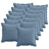vidaXL Kissenbezug 12 stk. HOUTEN Blau 45 x 45 cm Cord