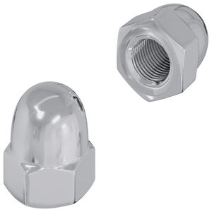 vidaXL Mutter 2 pcs Silber M6 x 10 mm Eisen