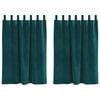 vidaXL Verdunkelungsvorh&auml;nge 2 pcs Dunkelgr&uuml;n 140 x 140 cm Samt