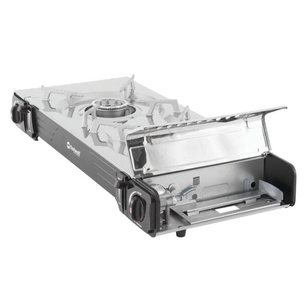 Outwell Camping-Gaskocher Appetizer Maxi 2-flammig Silbern Grau