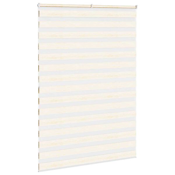 vidaXL Doppelrollo Marmorbeige 155x200cm Stoffbreite 150,9 cm Polyester