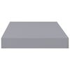 vidaXL Schwebende Wandregale 4 Stk. Grau 40x23x3,8cm MDF