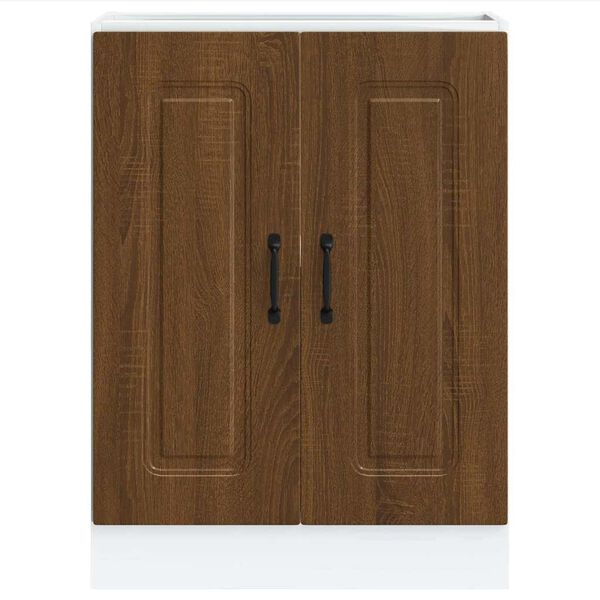 vidaXL Spülenunterschrank Kalmar Braun Eichen-Optik 60x46x81,5 cm