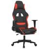 vidaXL Gaming-Stuhl mit Fu&szlig;st&uuml;tze Schwarz und Rot Stoff