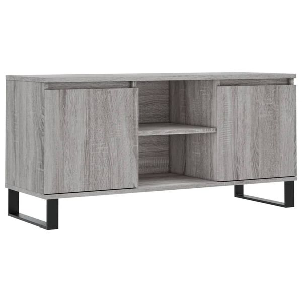 vidaXL TV-Schrank Grau Sonoma 104x35x50 cm Holzwerkstoff