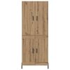 vidaXL Highboard Artisan-Eiche 69,5 x 34 x 180 cm Holzwerkstoff