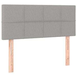 vidaXL Kopfteil Taupe 160x5x118/128 cm Stoff
