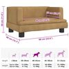 vidaXL Hundebett Braun 60x40x30 cm Samt
