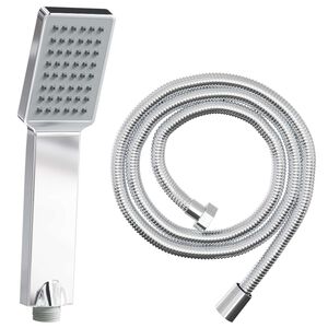 vidaXL Duschkopfset Chrom 150 cm Edelstahl