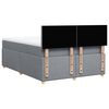 vidaXL Boxspringbett mit Matratze Hellgrau 140x200 cm Stoff