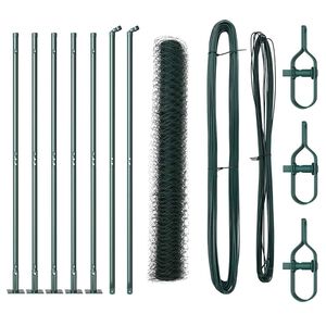 vidaXL Zaunpfosten Gr&uuml;n