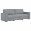 vidaXL Sofa 3 pcs Hellgrau 220 x 80 x 84 cm Leinenmischgewebe