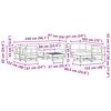 vidaXL Garten-Lounge-Set 33 pcs Wachsbraun Massives Kiefernholz
