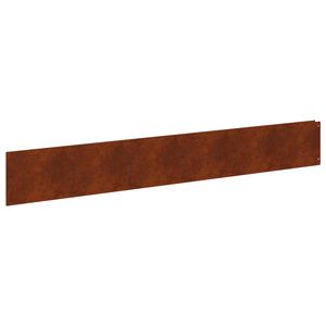 vidaXL Raseneinfassung 10 pcs 100 x 15 cm Stahl Rostig