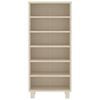vidaXL CD-Schrank HAMAR Honigbraun 45x18x100 cm Massivholz Kiefer