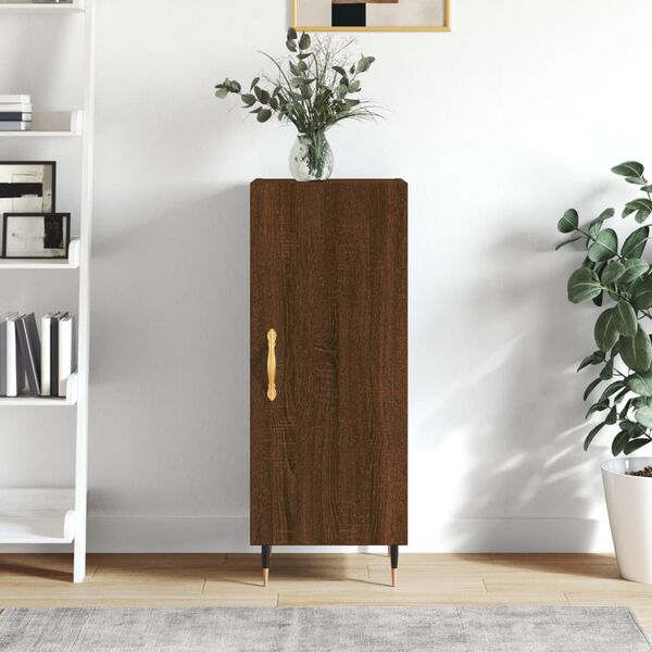 vidaXL Sideboard Braun Eichen-Optik 34,5x34x90 cm Holzwerkstoff