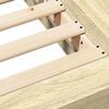 vidaXL Bettgestell Sonoma-Eiche 120x190 cm Holzwerkstoff
