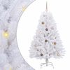 vidaXL K&uuml;nstlicher Weihnachtsbaum 150 cm PVC und Stahl Wei&szlig;