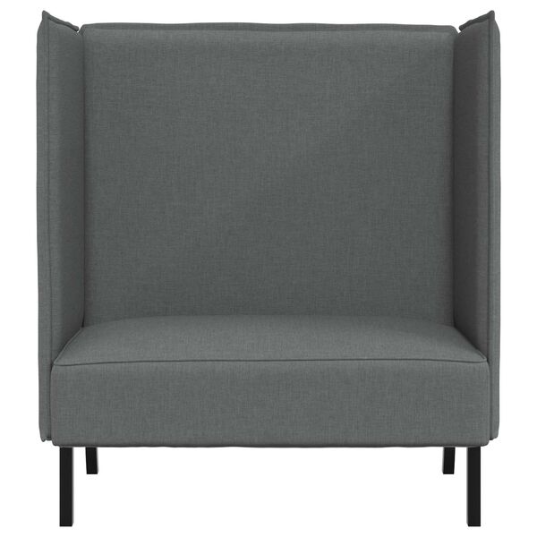 vidaXL Hoher R&uuml;cken Sofa Dunkelgrau 109 x 56 x 121 cm Stoff