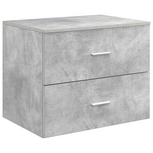 vidaXL Wandaufbewahrung Badezimmer Betongrau 62,5 x 44,5 x 50 cm