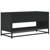 vidaXL TV-Schrank Schwarz 91x40x46 cm Holzwerkstoff und Metall